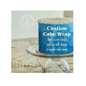 Custom Cake Wrap Edible Image Frosting Strip