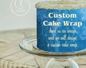 Custom Cake Wrap Edible Image Frosting Strip