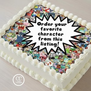 Favorite Movie TV Pop Kids' Characters Edible Image Cupcake & Cake Toppers - Free Personalization!