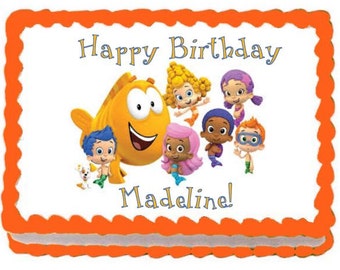 Bubble Guppies Edible Cake Topper