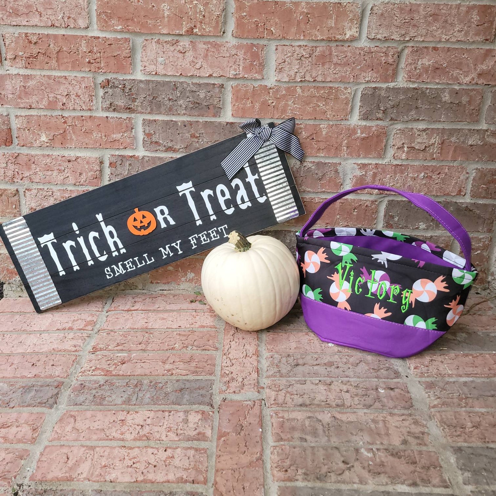 Trick or Treat Bag Trick-or-treat Bucket Halloween Bucket - Etsy