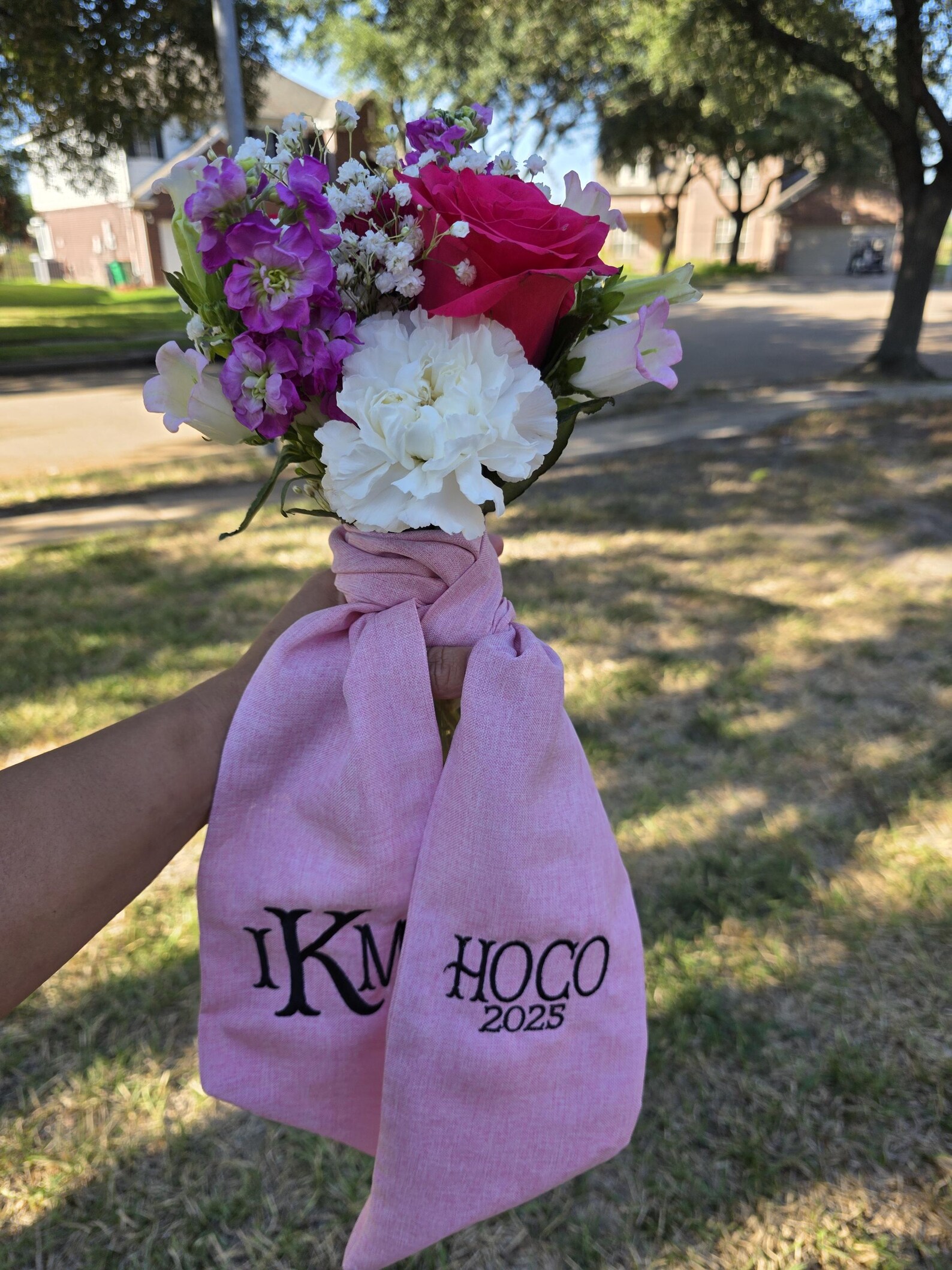 Custom Monogrammed Bouquet Sash for Homecoming & Prom – Personalized ...