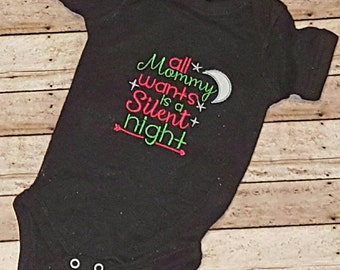 Baby 1st christmas gift, gift for new mom, mommy gift,  newborn Christmas gift, new mom gift, Christmas shirt, mom life, funny baby gift,