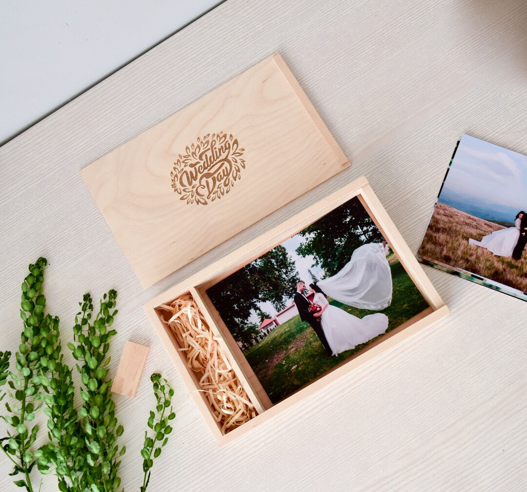 Custom Photo Box With USB Flash Drive Memory Box & Gift Box Etsy