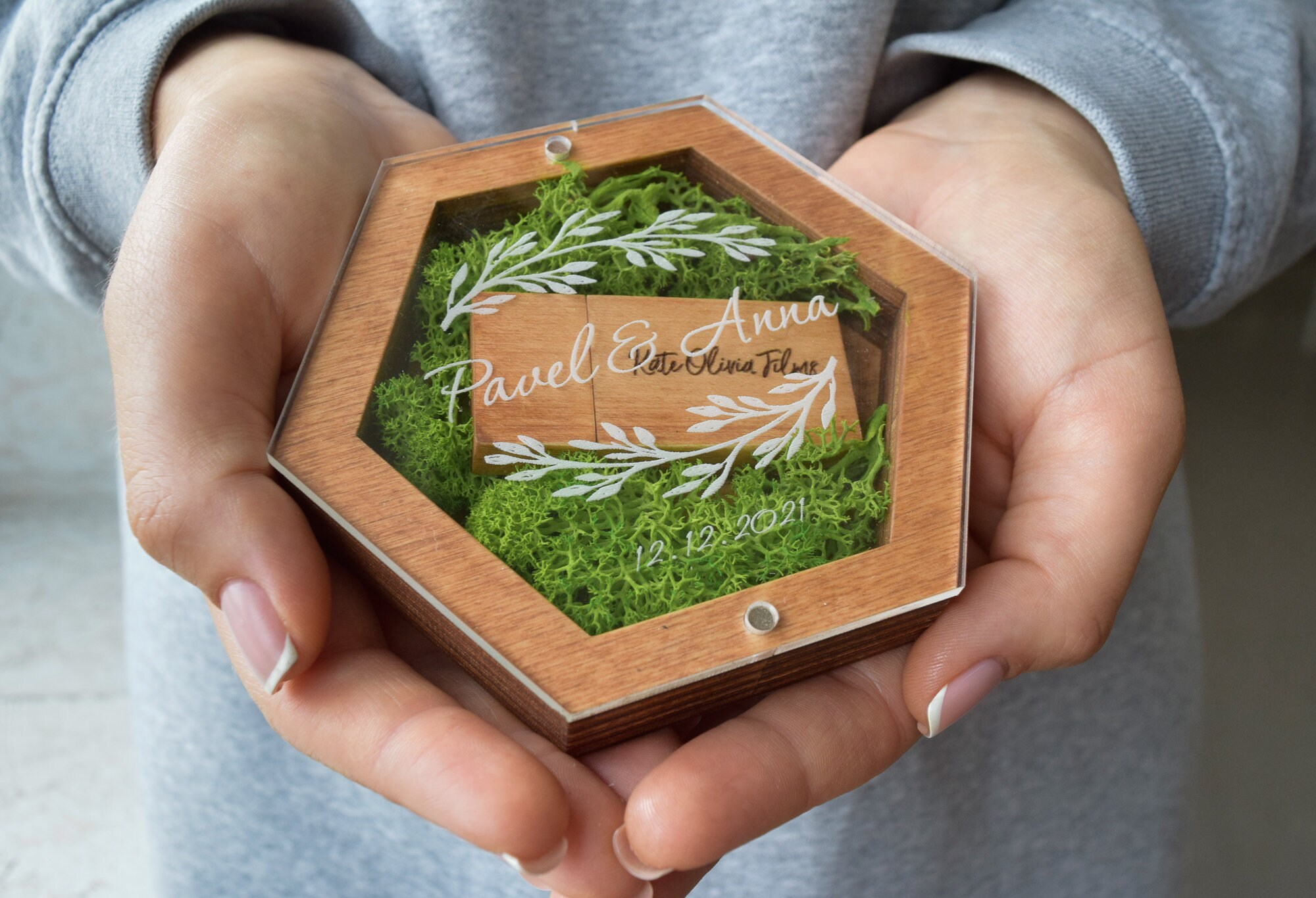 Personalised usb & Wooden USB Box Wedding memory box and Etsy