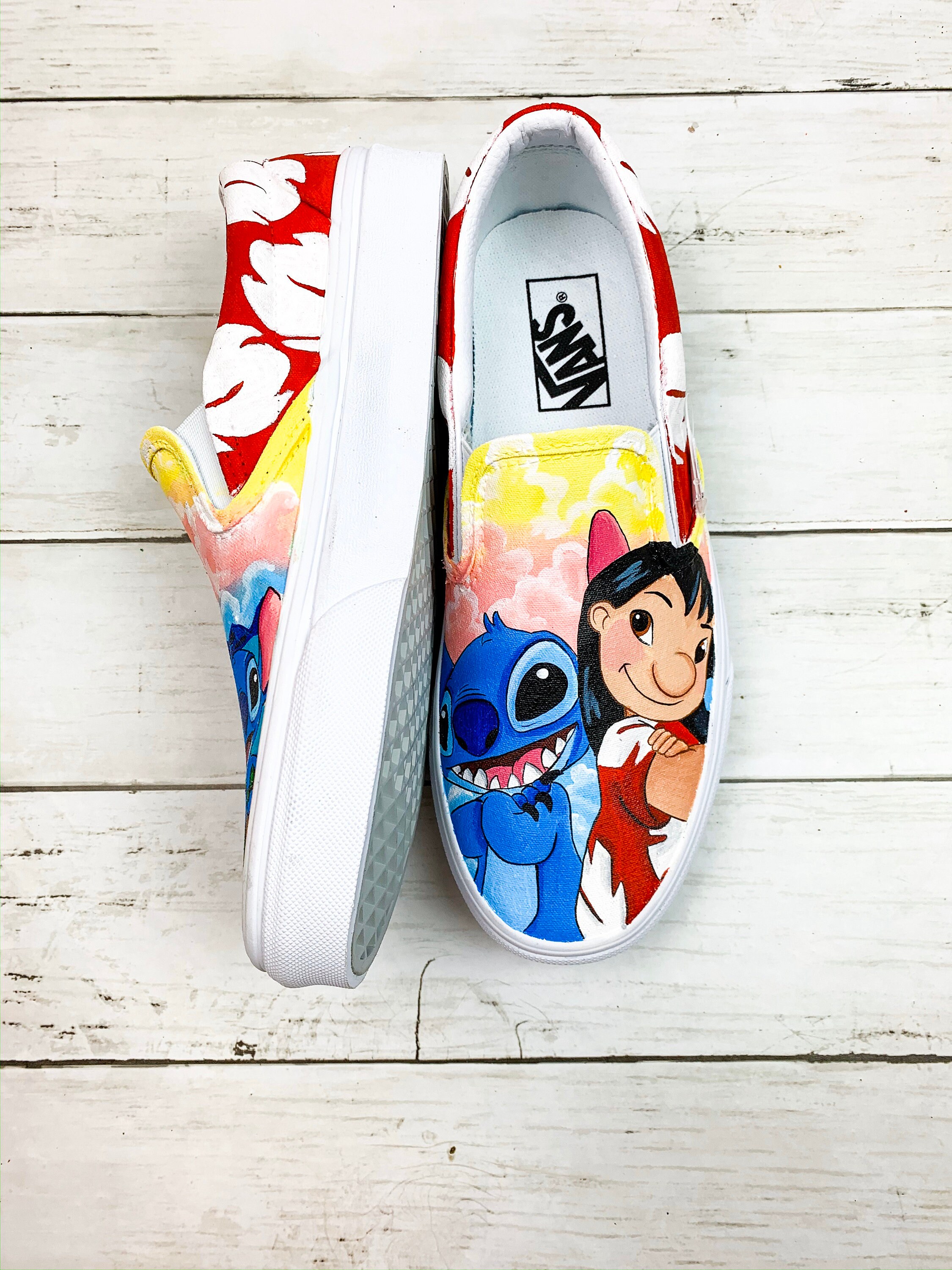 Lilo and Stitch handpainted Shoes | Etsy
