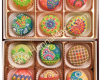Henna Decorated French Macarons