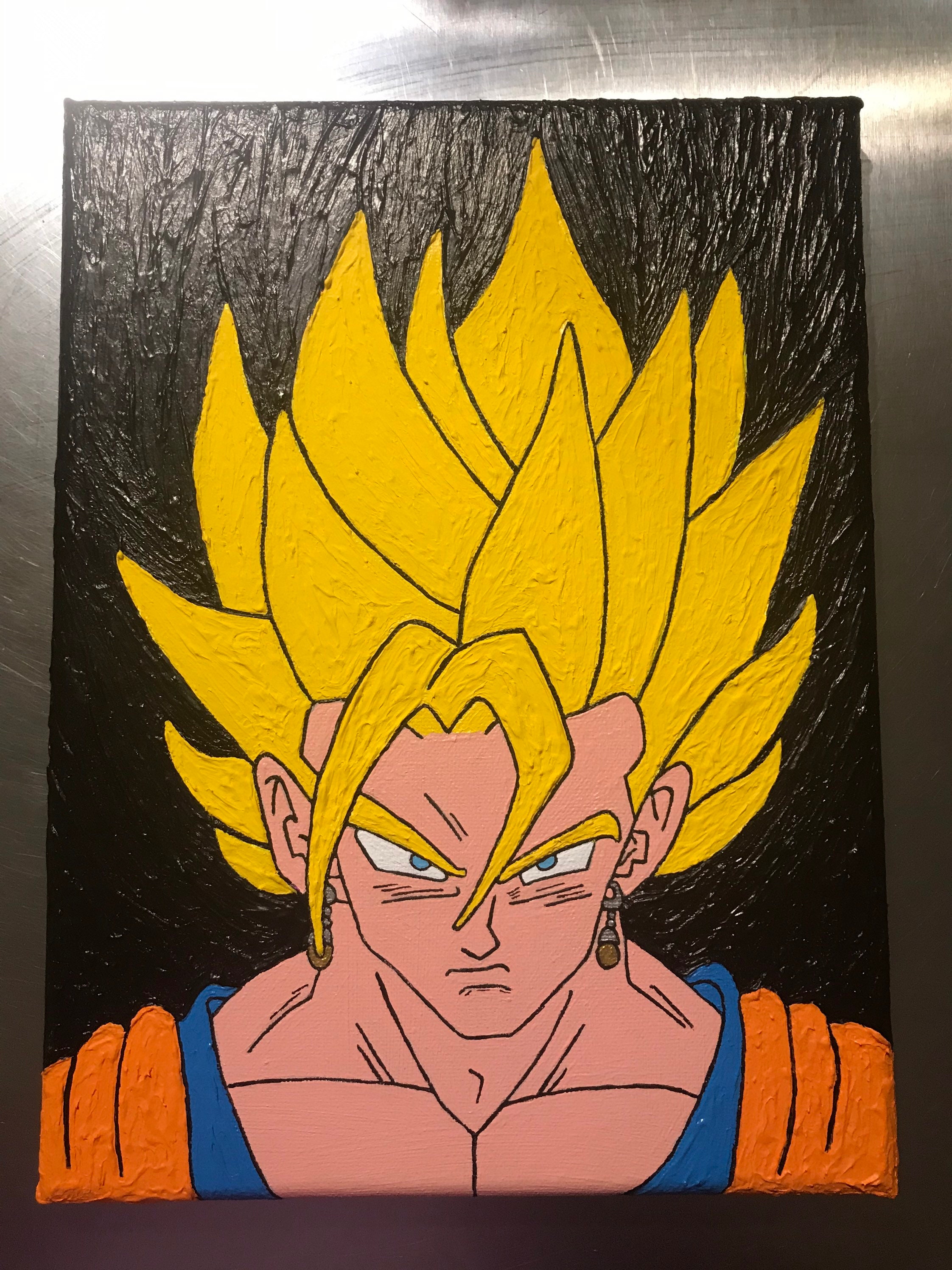 Quadro Decorativo Dragon Ball Z Goku Super Sayajin 1 Peça M11