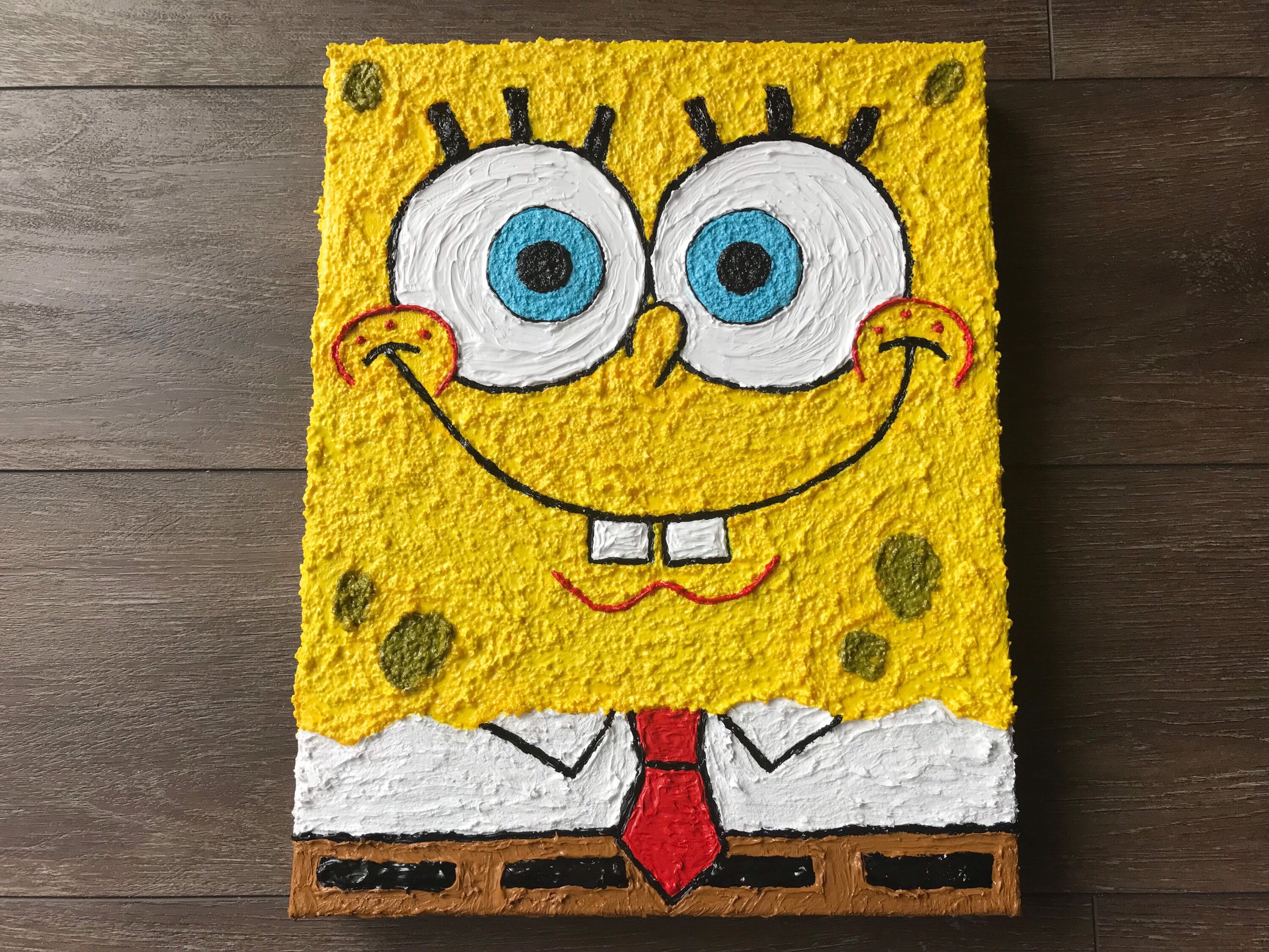 Spongebob Acrylic Painting, Nickelodeon Pop Art - Etsy