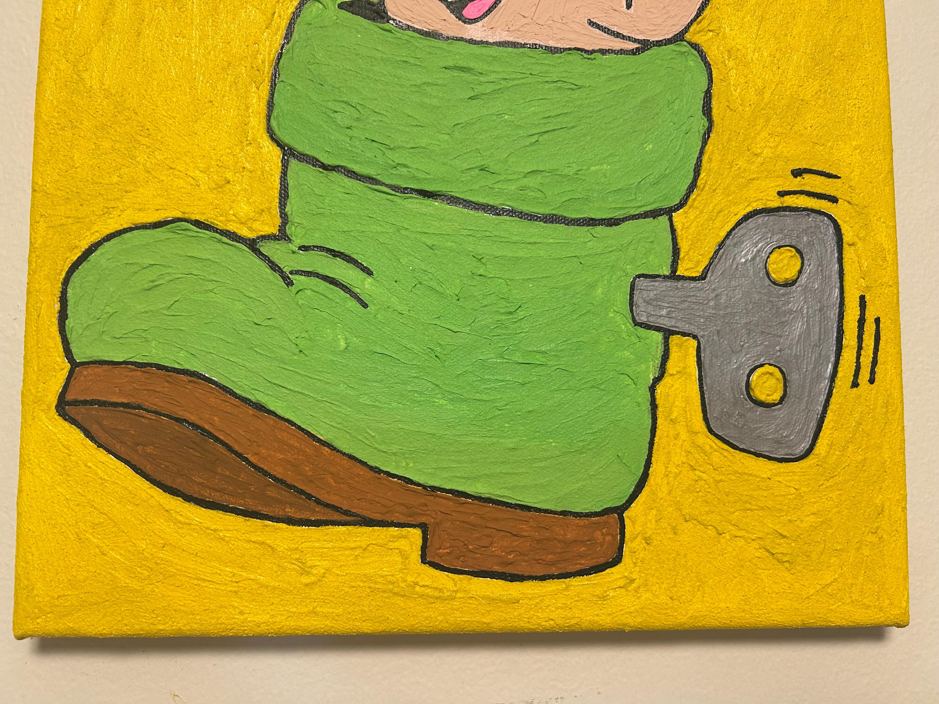 Super Mario in a Boot Painting - Etsy