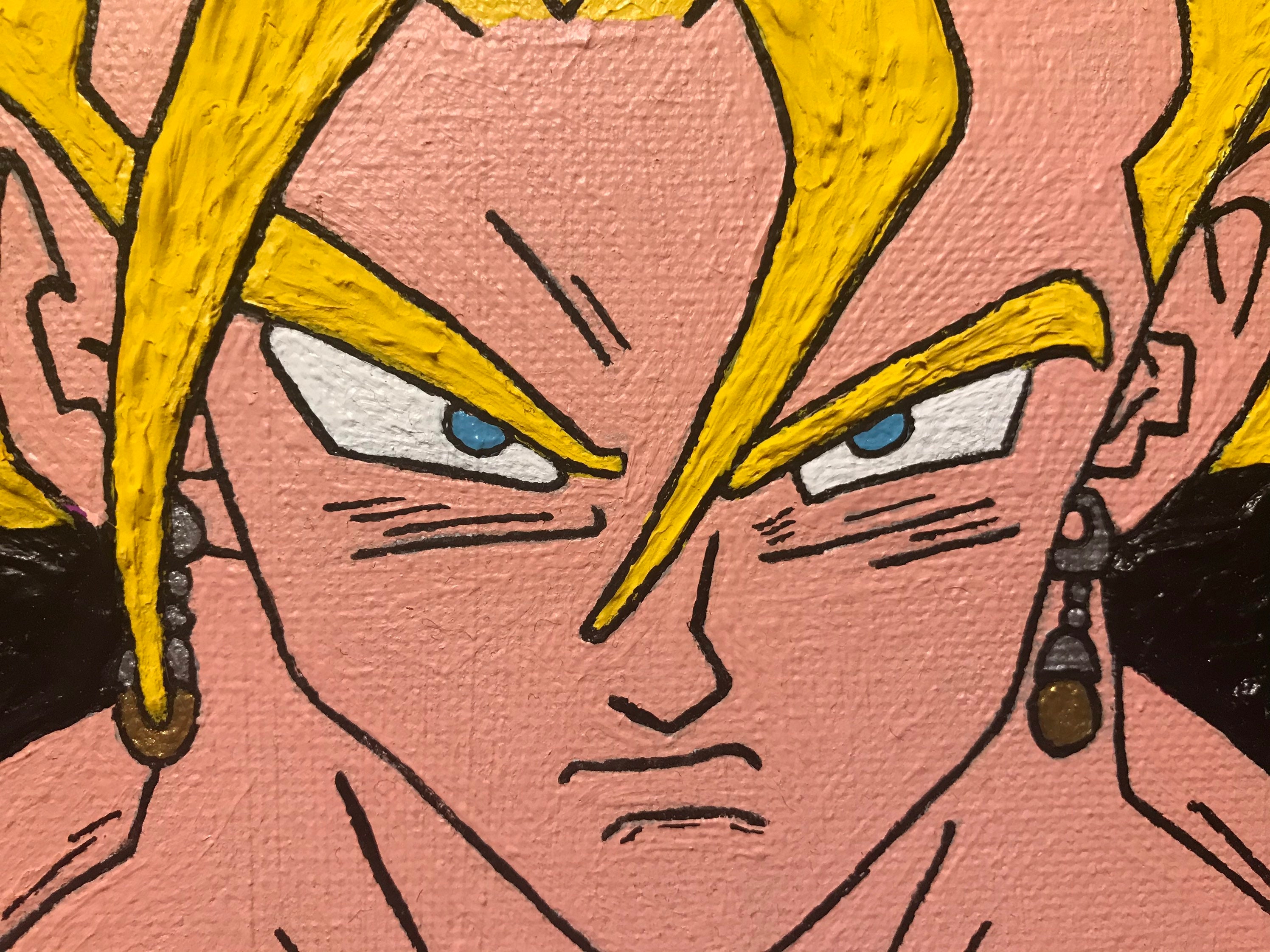 Quadro Decorativo Dragon Ball Z Goku Super Sayajin 1 peça m15