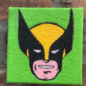 Wolverine face painting; Xmen comic book
