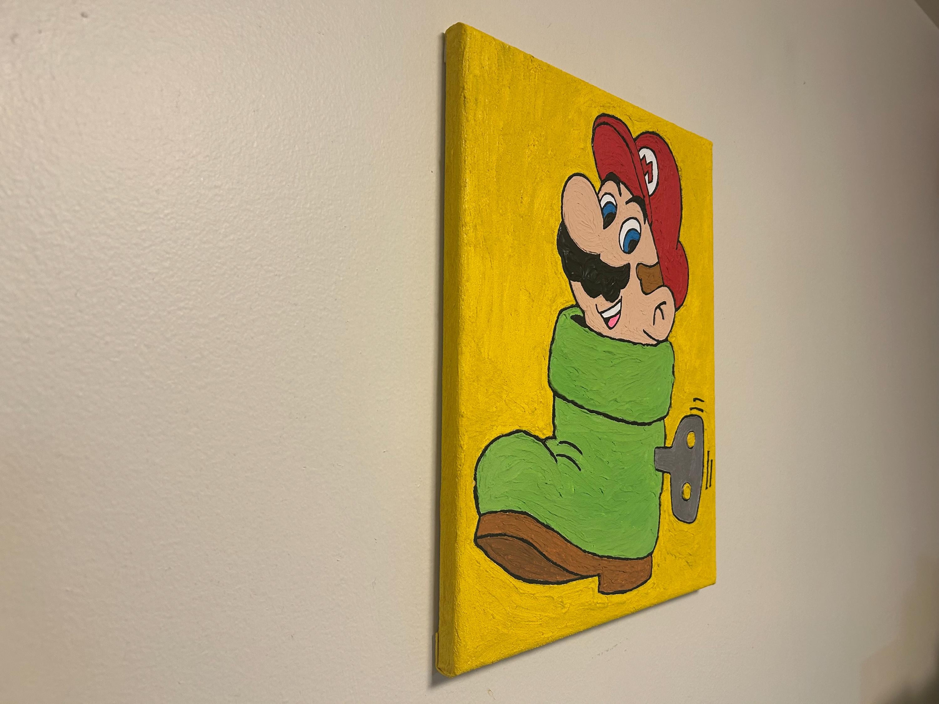 Super Mario in a Boot Painting - Etsy