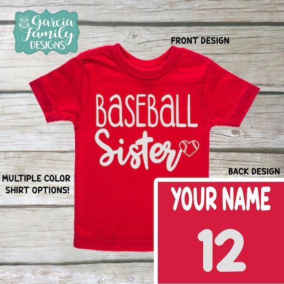 baseball sister shirt