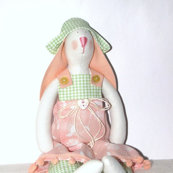 Tissu lapin Tilda lapin jouet fait à la main Animal en peluche pour la décoration intérieure printemps été maison de campagne décoration lapin poupée