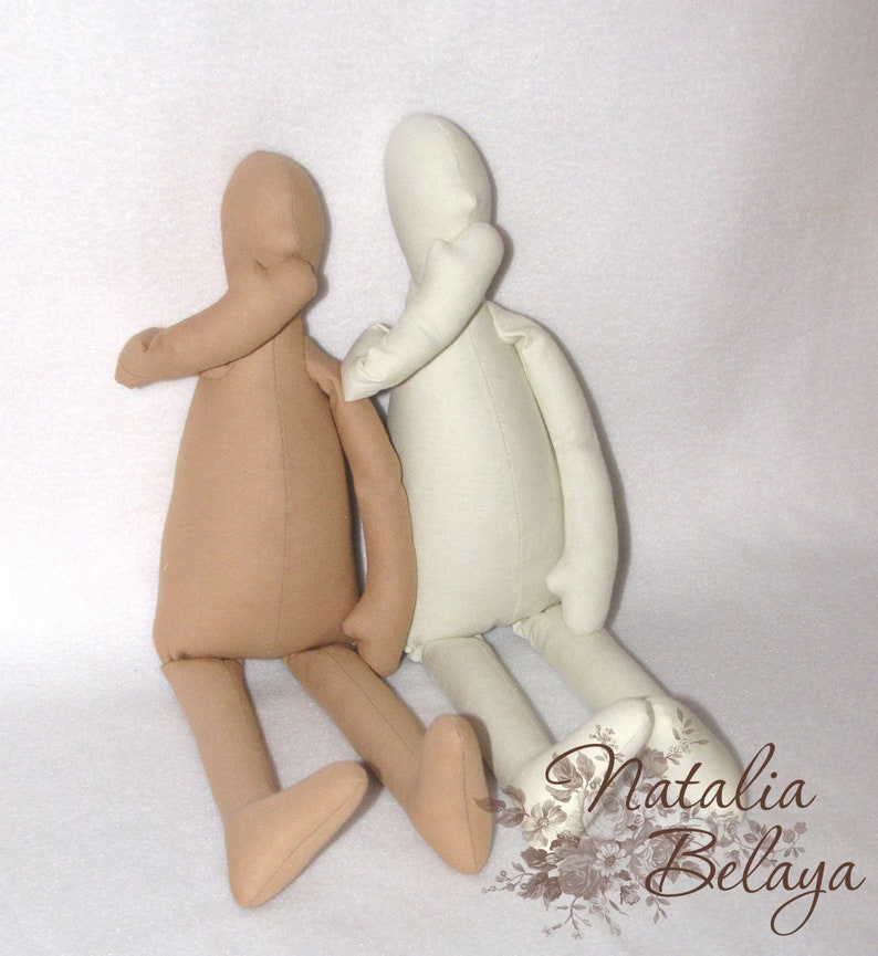 2 Blank Tilda Doll Bodies Cloth Doll Blank Body Preforms Etsy