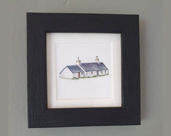 Bothy print - Blackrock Cottage bothy - Scottish bothies - framed