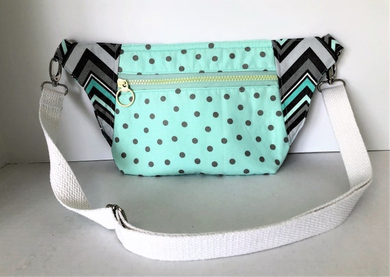 teal fanny pack