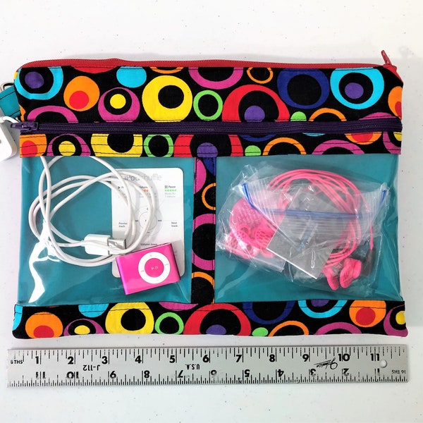 CLEARANCE SALE, Spring 2024, Cost + Shipping, Cord Organizer, Bright Bold Colors, Vinyl Pockets, Key Ring Holder, Fully Lined, One-of-a-Kind
