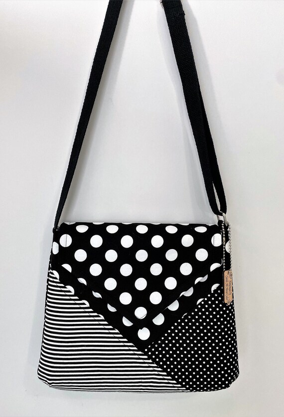 COST SHIPPING SALE Black and White Dots and Stripes mix Match