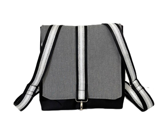 Featured listing image: Backpack That's Easy to Find Things In, Sturdy, Fancy, Glittery Webbing