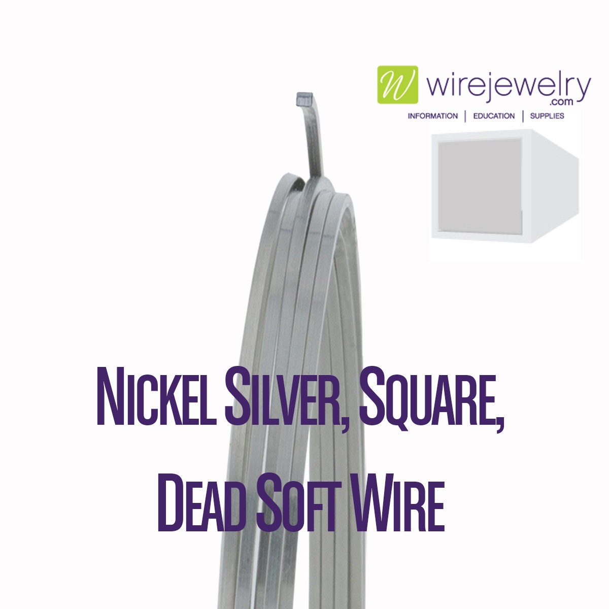 22 Gauge Square Dead Soft Nickel Silver Wire: Wire Jewelry, Wire Wrap  Tutorials