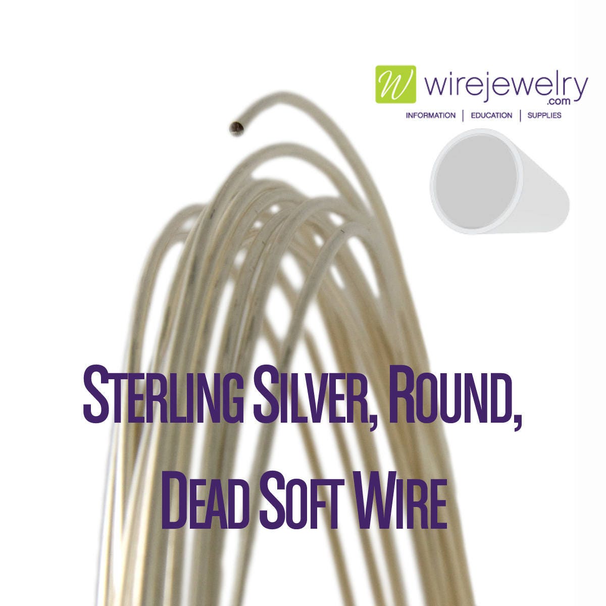 0.925 Sterling Silver, Round, Dead Soft Jewelry Wire, Various Gauges …
