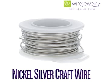 Nickel Silver Craft Wire, Round, Various Gauges and Lengths