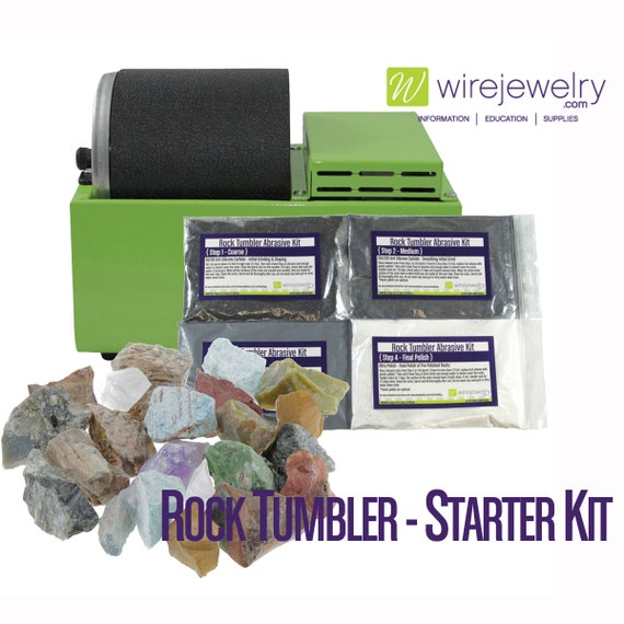 WireJewelry Rock Tumbler Starter Kit Includes 1.5 Pounds of Etsy