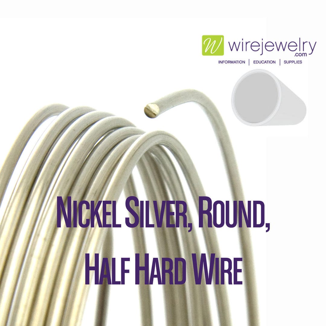 Nickel Silver Round Half Hard Jewelry Wire Various Gauges & Etsy