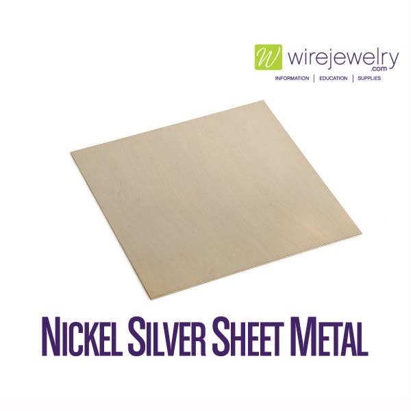 Nickel Silver Sheet Metal, Dead Soft, 6 Inch Width, Various Gauges and Lengths