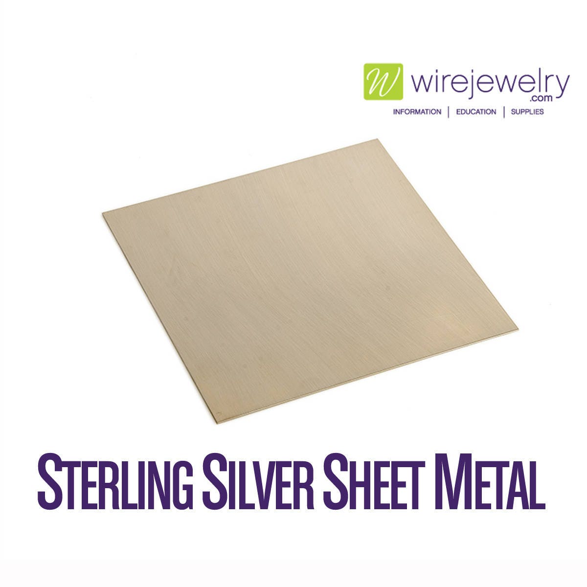 Sterling Silver Sheet Metal / Double Clad / Half Hard, 3 Inch X 3