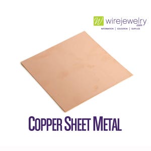 Copper Sheet Metal, Dead Soft, 6 Inch Width, Various Gauges and Lengths