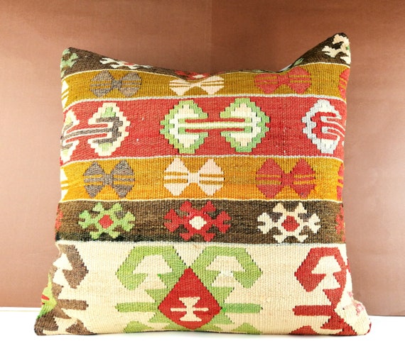 Large Kilim Pillow 2020 Kilim Pillow Cover Vintage Pillow Etsy