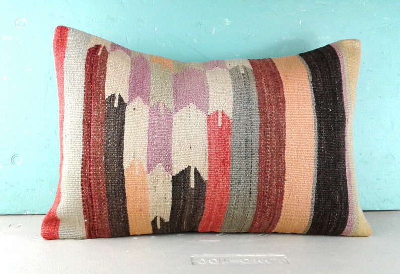 Large Kilim Pillow Cover Vintage Turkish Kilim Pillow Large Etsy