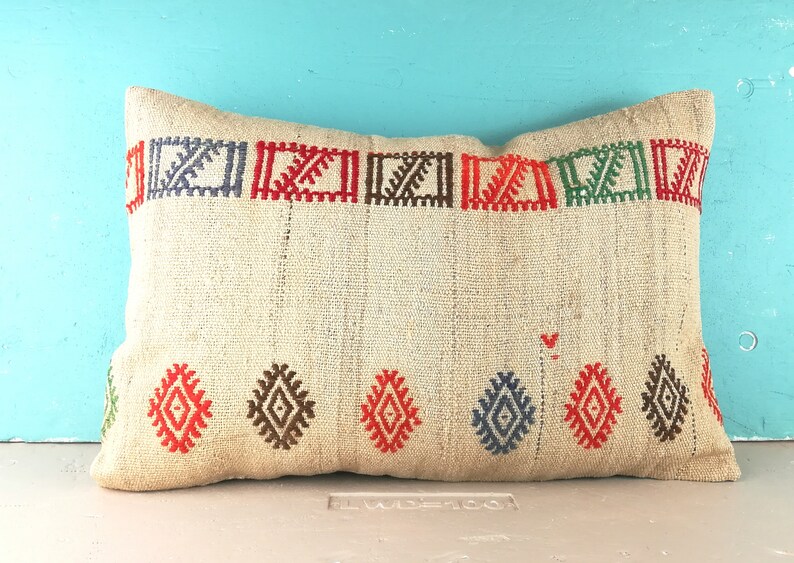 Large Kilim Pillow Cover Vintage Turkish Kilim Pillow Large Etsy