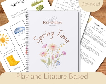 Spring Toddler Lesson Plan: 4 Weeks of Learning Activities (Digital Download)