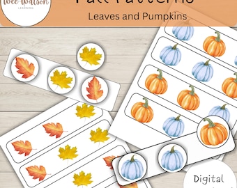Autumn Pattern Activity for Toddlers: Printable Homeschool Resource (PDF)
