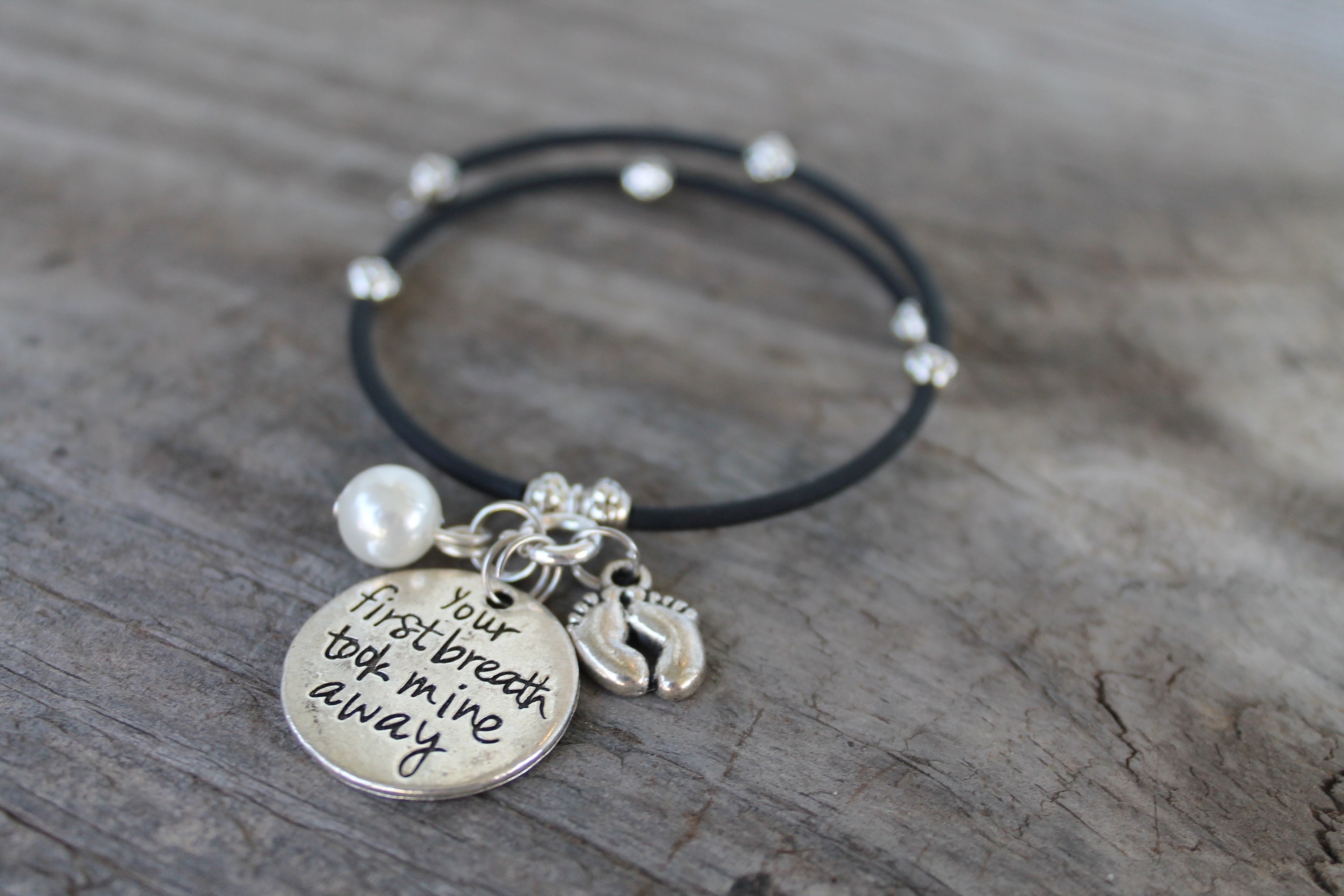 Baby Shower Gift Charm Bracelet Baby Charm Bracelet Your First Etsy
