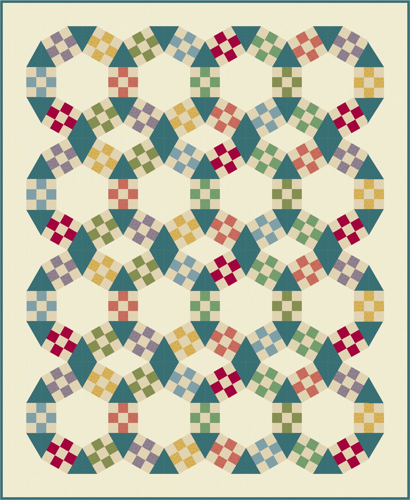 Jack' Chain Improved quilt pattern Etsy