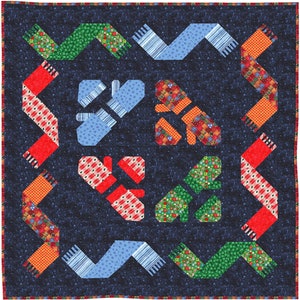Knittin&#39; Mittens quilt pattern for 3 projects