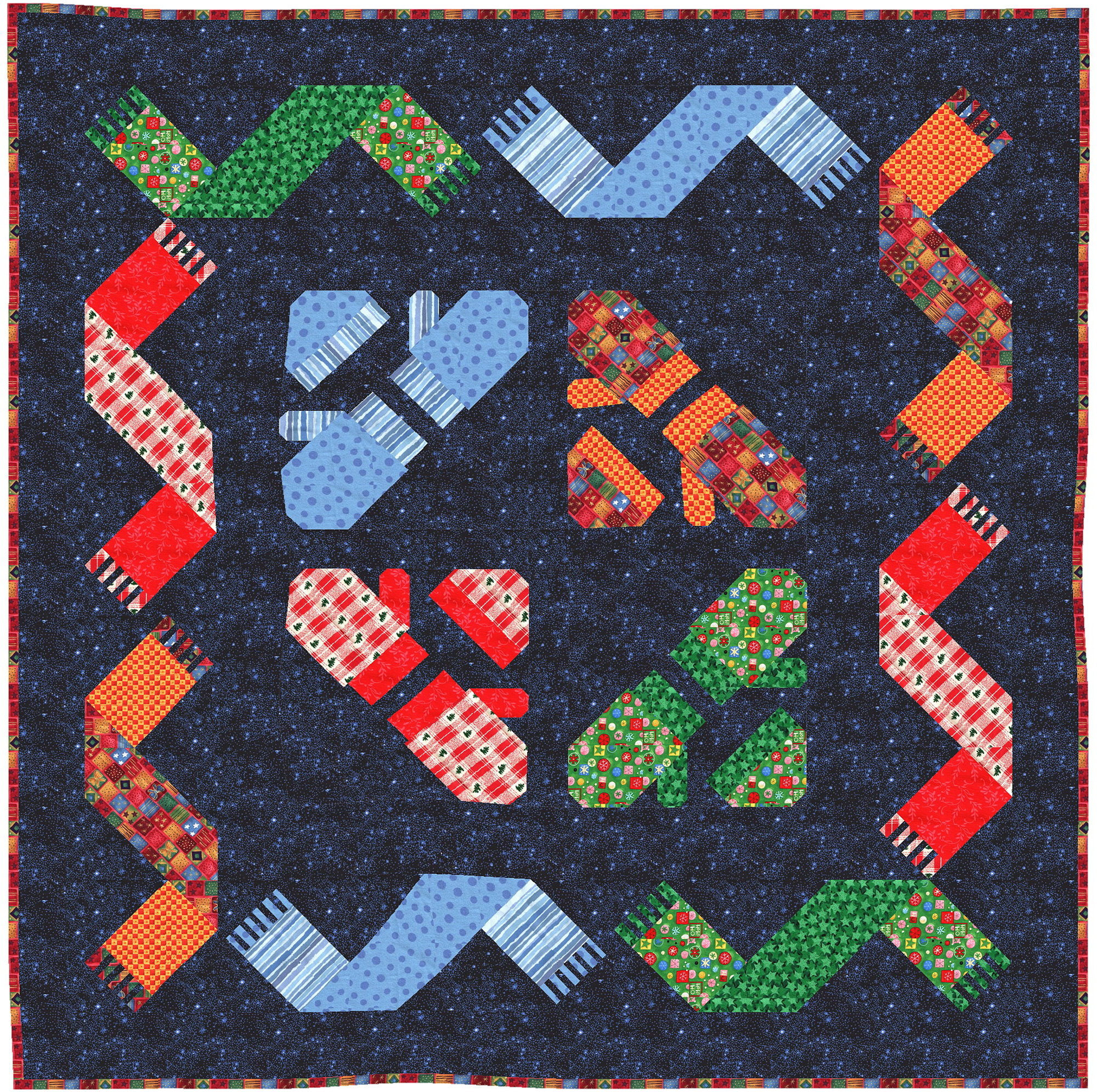 Knittin' Mittens Quilt Pattern for 3 Projects - Etsy