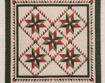 Estrella paper pieced quilt pattern in 2 sizes