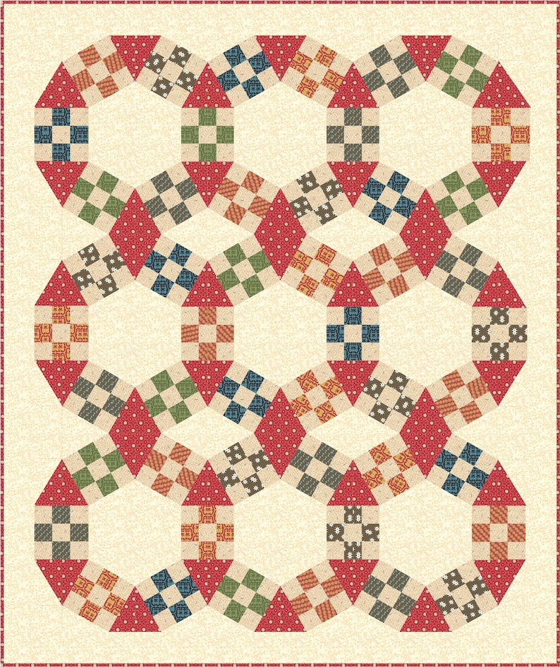 Jack' Chain Improved quilt pattern | Etsy