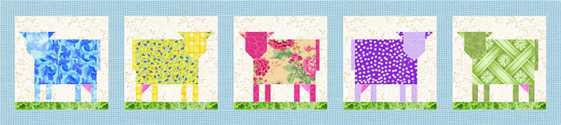 Patch Cow Quilt Block Pattern - Etsy