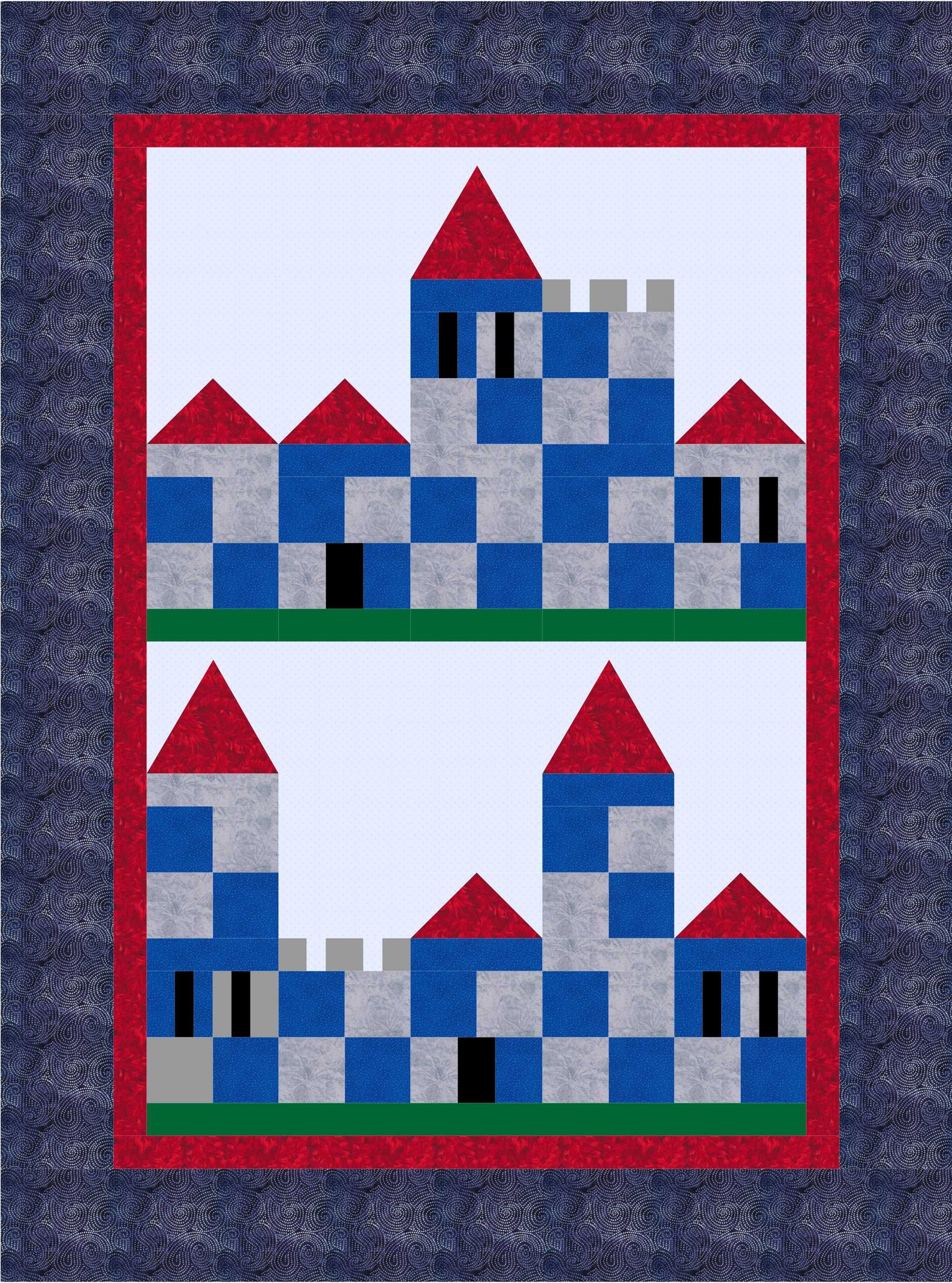Q118 Patch Castle Quilt Pattern Etsy