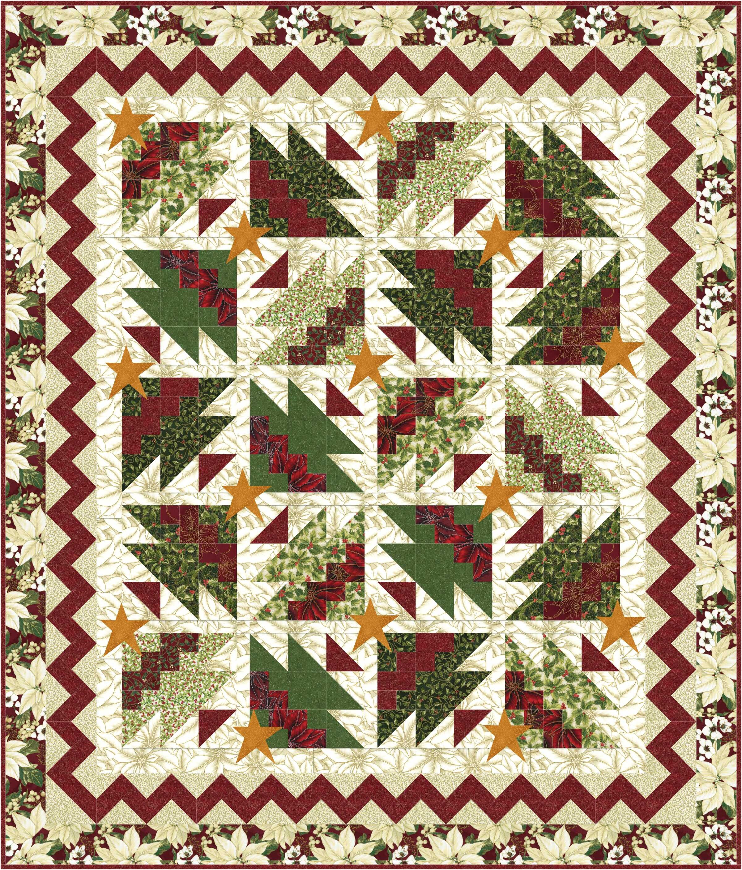 Rickrack Christmas Trees Too Quilt Pattern Etsy UK