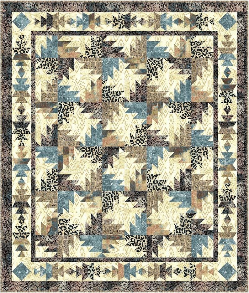 Q141 Tequila Buzz quilt pattern in 2 sizes Etsy