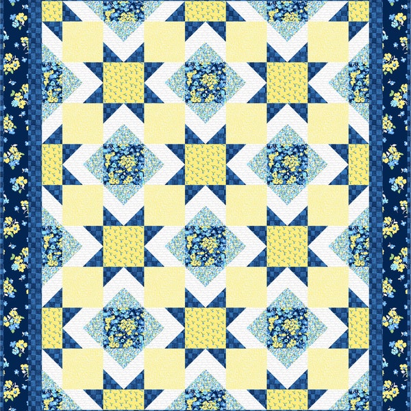 Soul Stars quilt pattern in 2 sizes