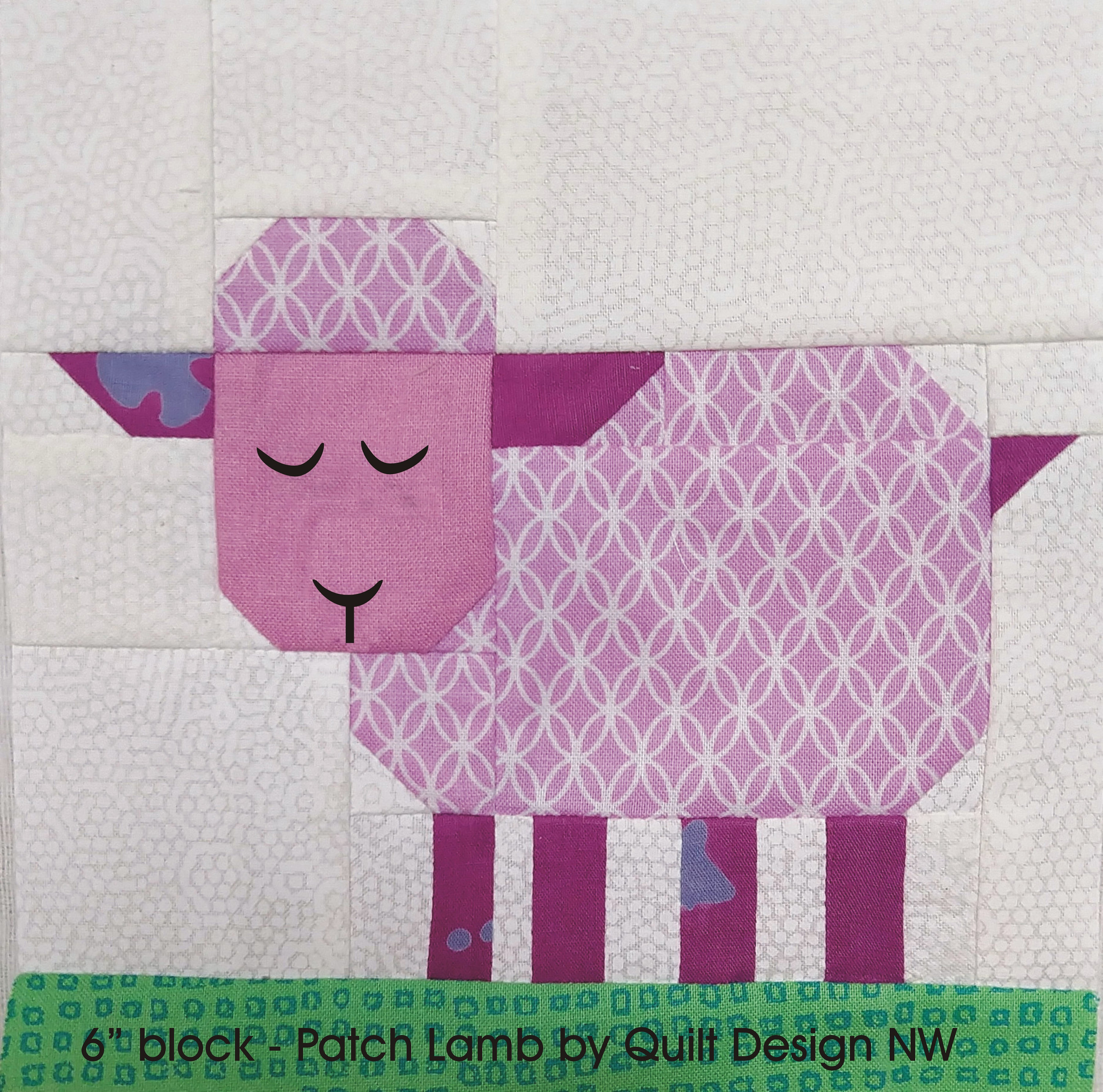 Patch Lamb quilt block pattern make a 6 or 12 Etsy